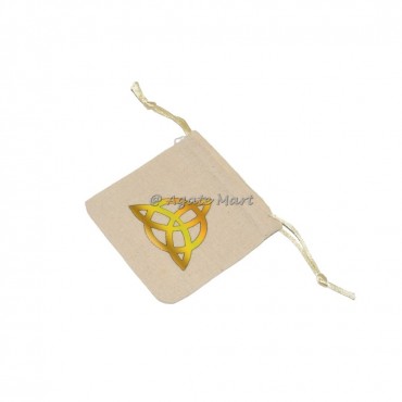 Triquetra Yellow Pouch