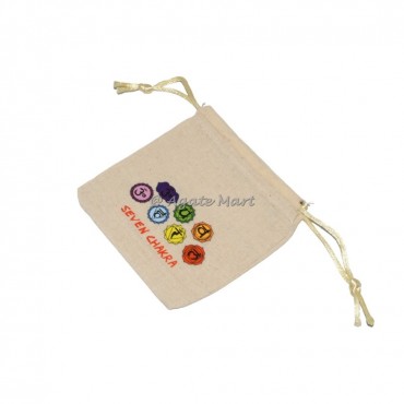 Seven Chakra Symbols Pouch