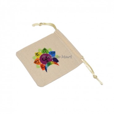 Chakra Om Crescent Pouch