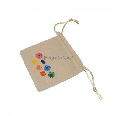 Seven Chakra Symbols Pouch