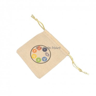 Chakra Symbols Circle Pouch