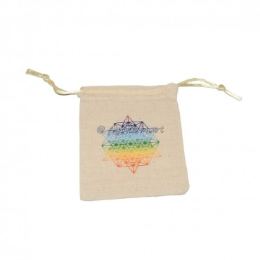 Metatron Cube Rainbow Printed Bag