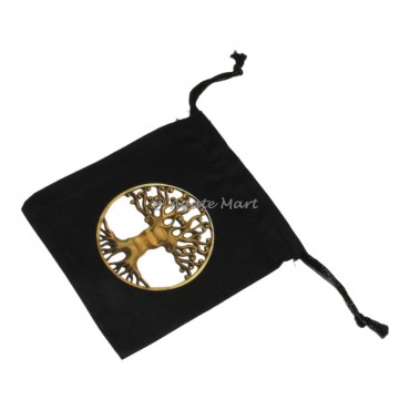 Tree Of Life printed Black Pouch