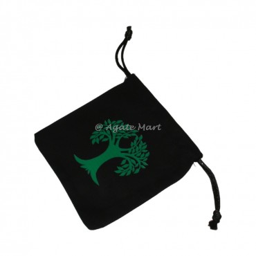 Tree Of Life Black Cotton Bag