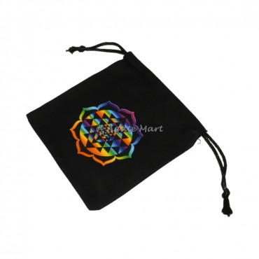 Shree Yantra Symbol Cotton Packing Bag