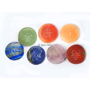 Sanskrit Natural Chakra Disc Set