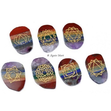 7 Chakra Bonded Engraved Set