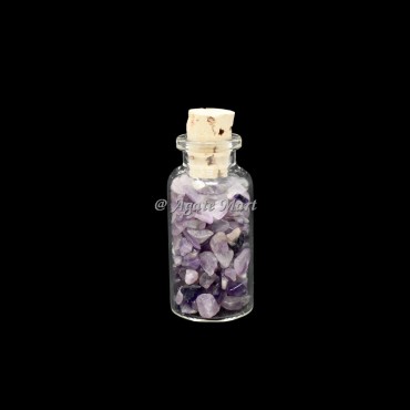 Amethyst Crystals Chips Bottel Bottle