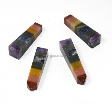 7 Chakra Bonded Gemstone Tower