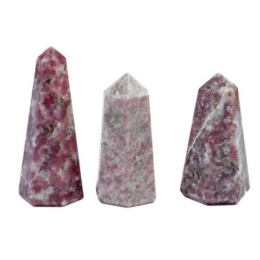 Lepidolite Faceted Obelisk