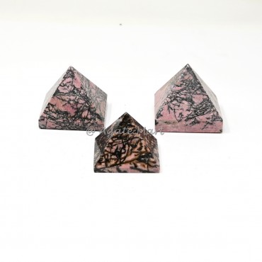 Rhodonite Pyramids