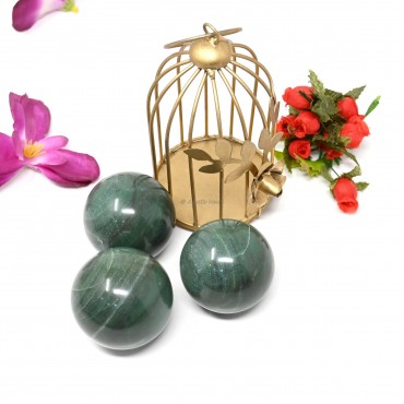 Indian Green Jade Sphere