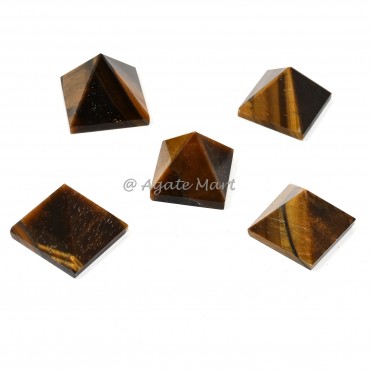 Tiger Eye Pyramid