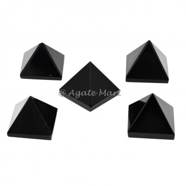 Black Agate Pyramid