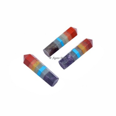 Seven Chakra Bonded Faceted Pencil