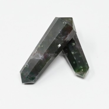 Bloodstone Double Terminated Point