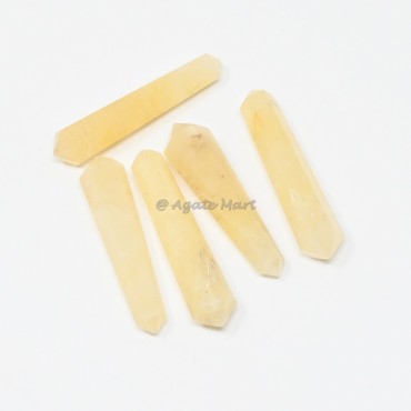 Golden Quartz Double Terminated Point