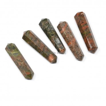 Unakite Double Terminated Point