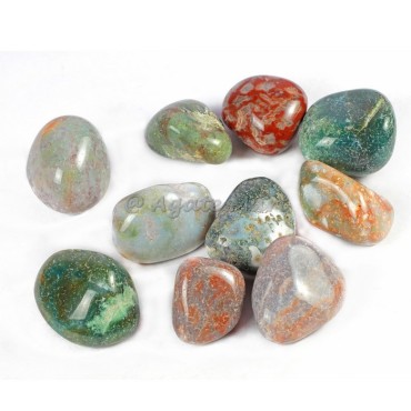 Blood Fancy Jasper Tumble Stone