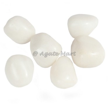 white king agate Tumbled Stone