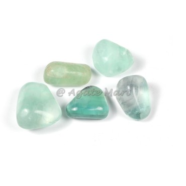 Green Flourite Tumbled Stone