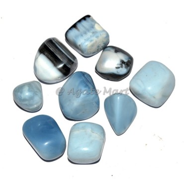 Blue Opal Tumbled Stone